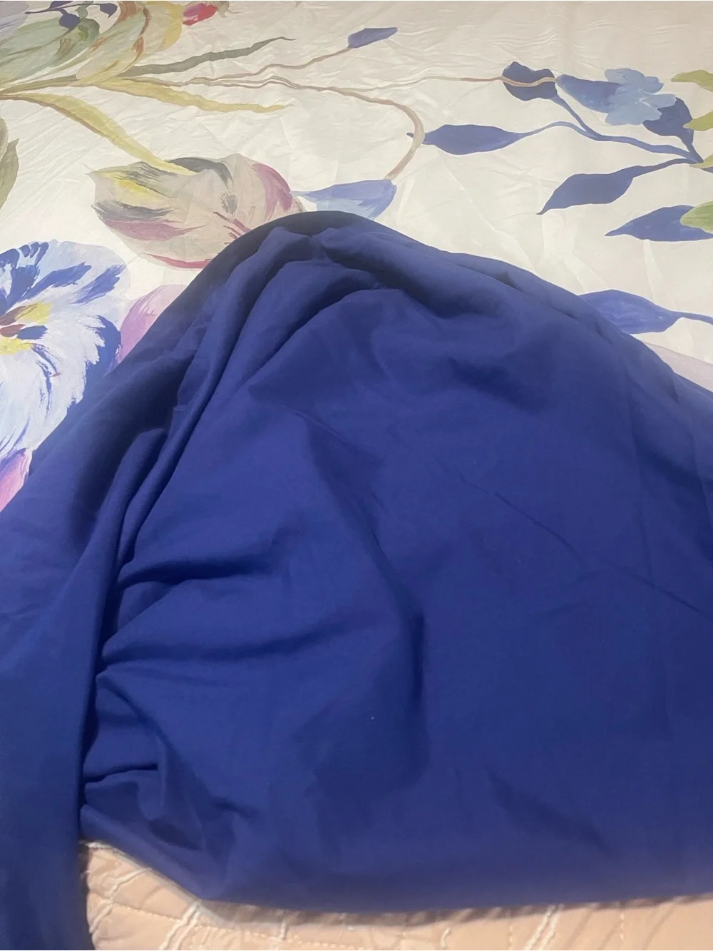Christian Siriano Floral Duvet Cover - Purple, Blue & Green